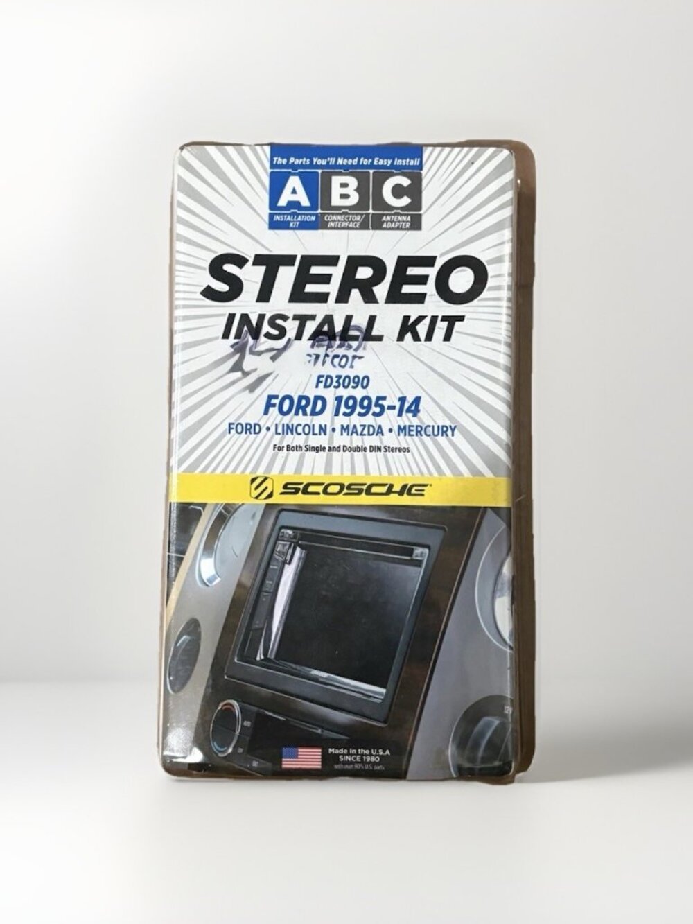 Scosche FD3090 Car Stereo Install Kit Ford Lincoln Mazda Mercury 1995 - Sealed!